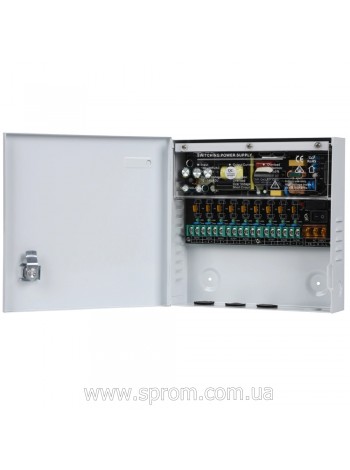 Блок живлення VIA Energy PS-1210/9CH(M) (12 В; 140 Вт) багатоканальний